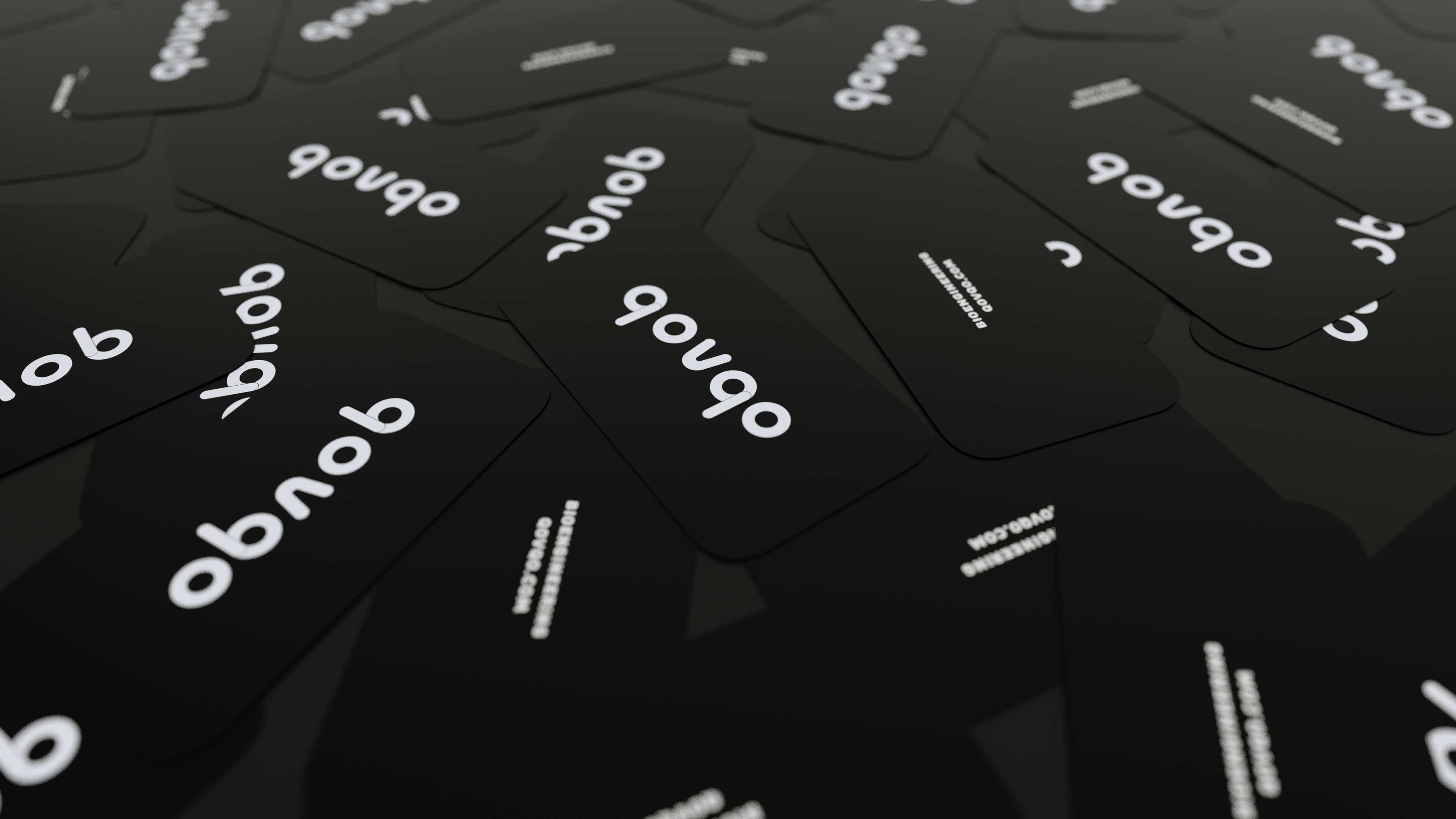 Qovqo logo and business cards