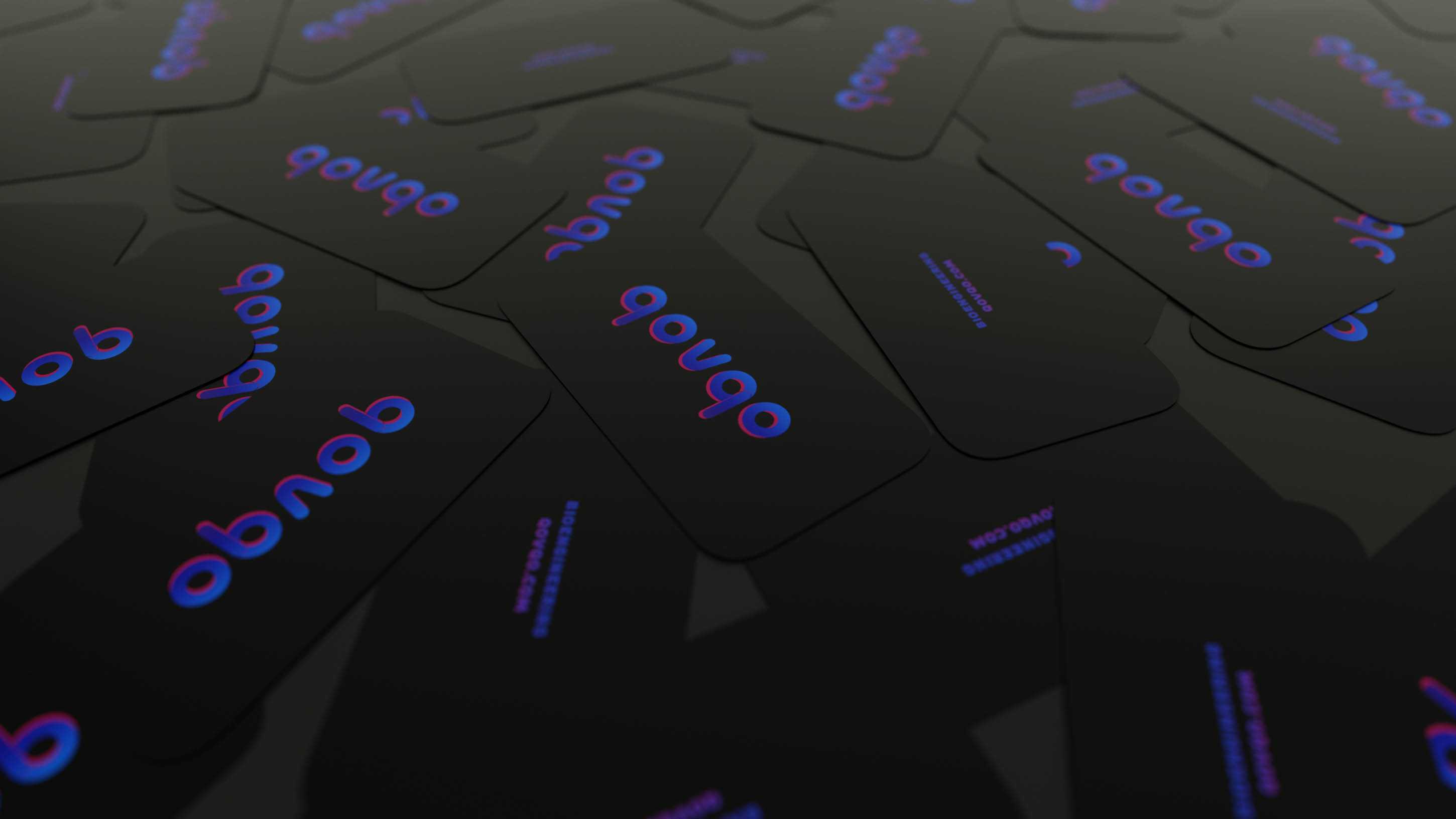 Qovqo logo and business cards